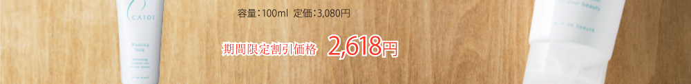 CA101ウォッシングミルク 期間限定割引価格 2,380円+税