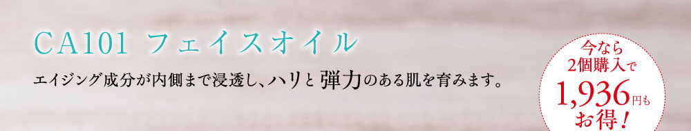 CA101 ナーチャークリーム エイジング成分が内側まで浸透し、ハリと弾力のある肌を育みます。