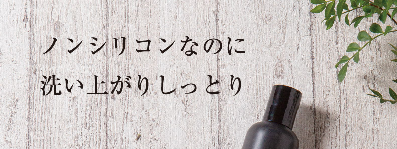 ノンシリコンなのに洗い上がりしっとり